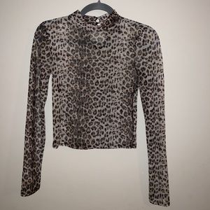 Mesh Cheetah Top
